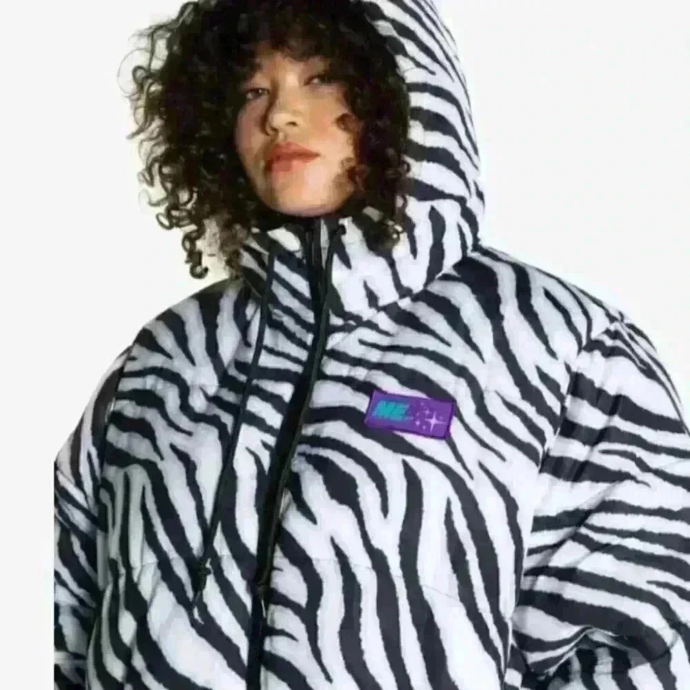 Melody Ehsani Puffer zebra Jacket
